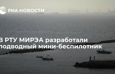 В РТУ МИРЭА разработали подводный мини-беспилотник