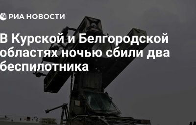 В Курской и Белгородской областях ночью сбили два беспилотника