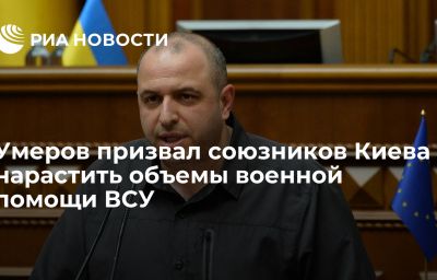 Умеров призвал союзников Киева нарастить объемы военной помощи ВСУ