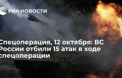 Спецоперация, 12 октября: ВС России отбили 15 атак в ходе спецоперации