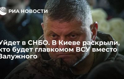 Уйдет в СНБО. В Киеве раскрыли, кто будет главкомом ВСУ вместо Залужного