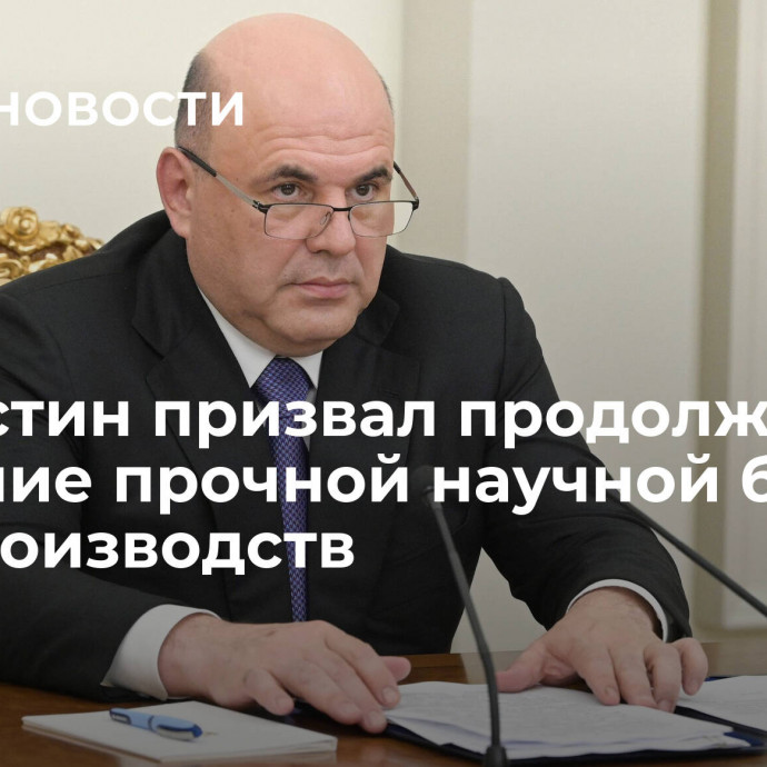 Мишустин призвал продолжать создание прочной научной базы для производств