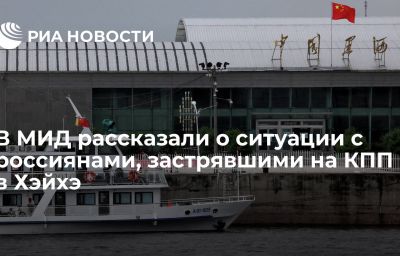 В МИД рассказали о ситуации с россиянами, застрявшими на КПП в Хэйхэ