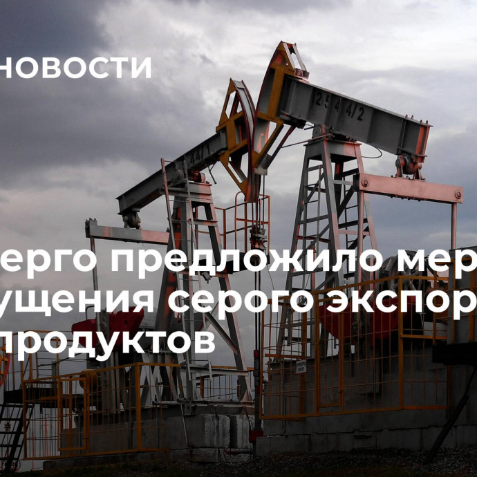 Минэнерго предложило меры для недопущения серого экспорта нефтепродуктов