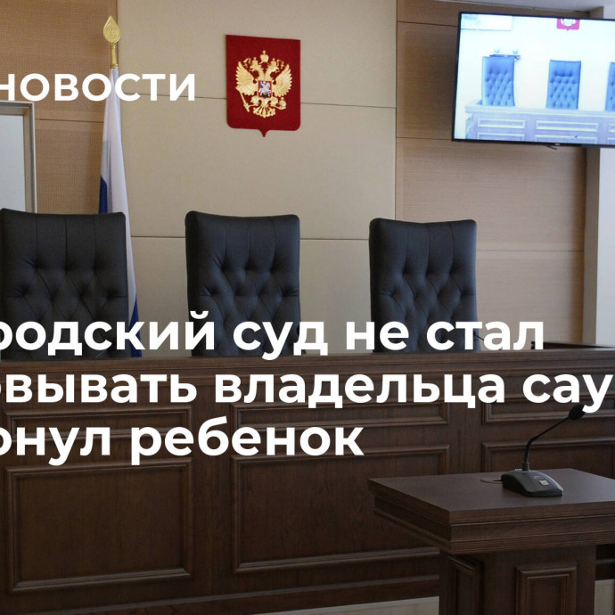 Новгородский суд не стал арестовывать владельца сауны, где утонул ребенок