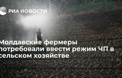 Молдавские фермеры потребовали ввести режим ЧП в сельском хозяйстве