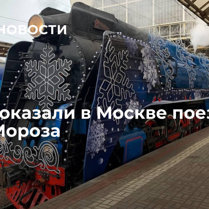 РЖД показали в Москве поезд Деда Мороза