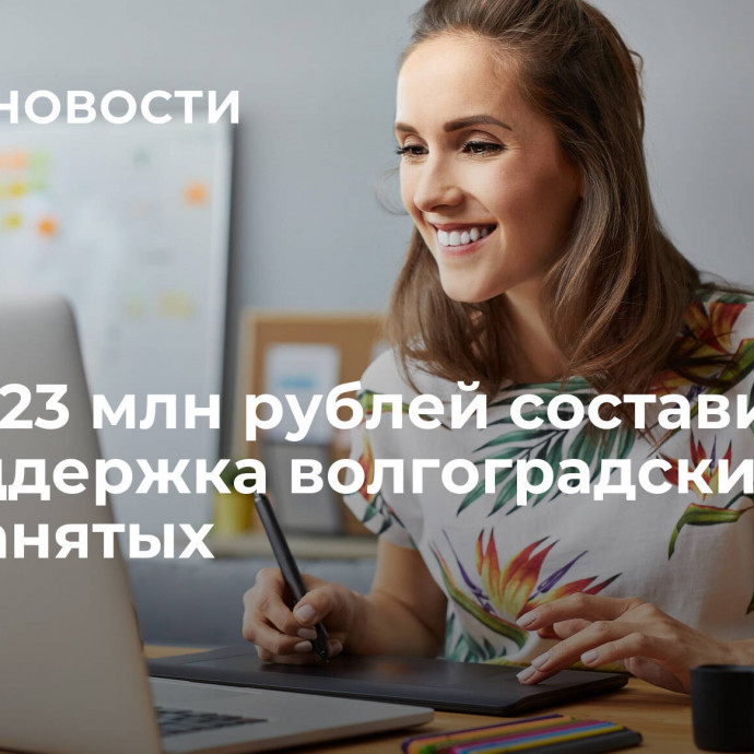 Более 23 млн рублей составила господдержка волгоградских самозанятых