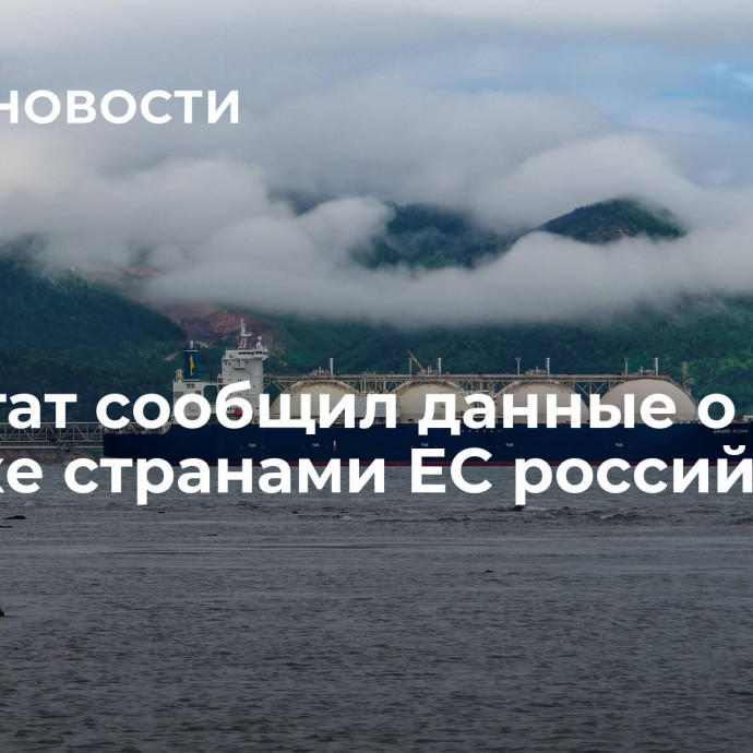 Евростат сообщил данные о закупке странами ЕС российского СПГ